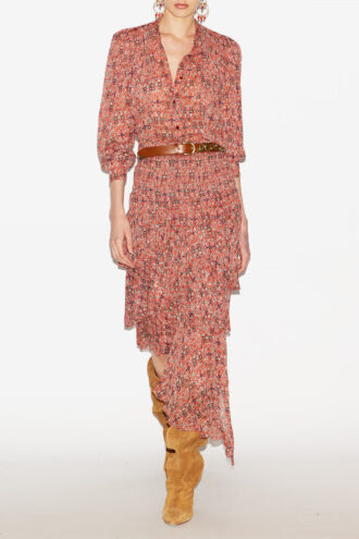 Blusa de crepé estampada Noeline