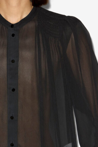 Blusa de crepé estampada Noeline