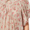Blusa de muselina estampada de manga corta Neslya