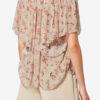 Blusa de muselina estampada de manga corta Neslya