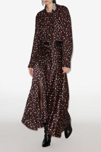 Blusa de seda con estampado de lunares Emany