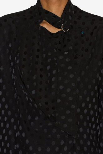 Blusa de seda con estampado de lunares Emany