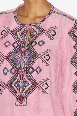 Blusa de seda Matka bordada Zelda