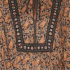 Blusa de voile de algodón estampada Gayle