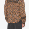 Blusa de voile de algodón estampada Gayle