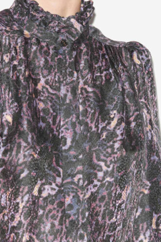 Blusa fluida estampada Lamia