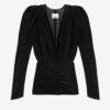 Blusa Marlin en terciopelo quemado