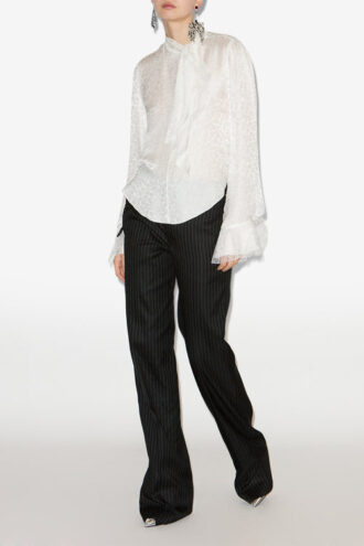 Blusa Raphaella de jacquard de seda