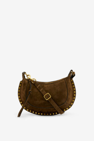 Bolso baguette Oskan Moon de ante de becerro