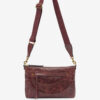 Bolso bandolera de piel brillante Nessah