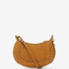Bolso bandolera Oskan Moon de piel de becerro ante trenzada