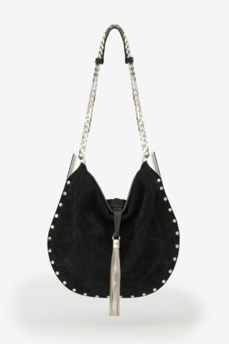 Bolso bandolera Oskan Tassel de piel de becerro ante