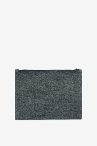 Bolso de mano de algodón descolorido con logotipo de Netia