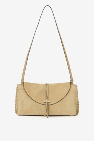 Bolso de mano de piel de becerro trenzada Silao