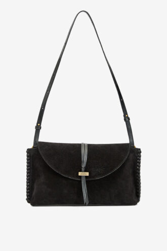 Bolso de mano de piel de becerro trenzada Silao