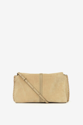 Bolso de mano de piel de becerro trenzada Silao