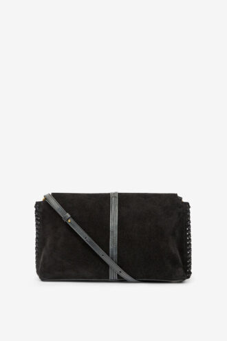Bolso de mano de piel de becerro trenzada Silao