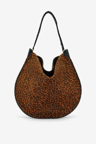 Bolso Hobo de piel de becerro suave estampada de Oskan