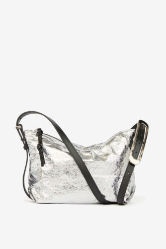 Bolso Leyden Mini en piel de cordero metalizada