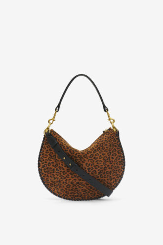 Bolso Oskan Soft Zip de ante estampado