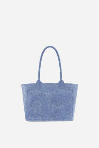 Bolso tote con logotipo Yenky Zipped de algodón lavado