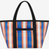 Bolso tote Darwen de nylon a rayas