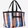 Bolso tote Darwen de nylon a rayas
