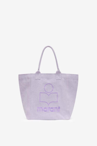 Bolso tote de algodón lavado con logotipo Yenky