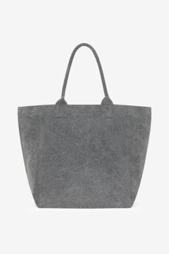 Bolso tote de algodón lavado con logotipo Yenky