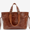 Bolso tote de piel brillante Wardy