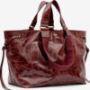 Bolso tote de piel brillante Wardy