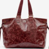 Bolso tote de piel brillante Wardy