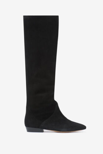 Botas de ante con tacón plano Sayla
