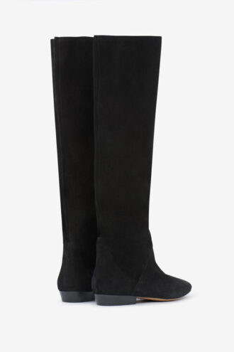 Botas de ante con tacón plano Sayla
