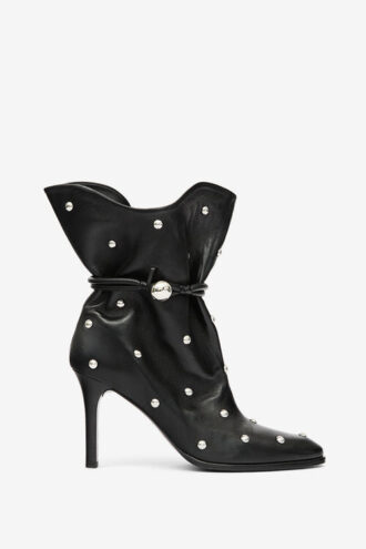 Botas de cuero con tachuelas Lolya