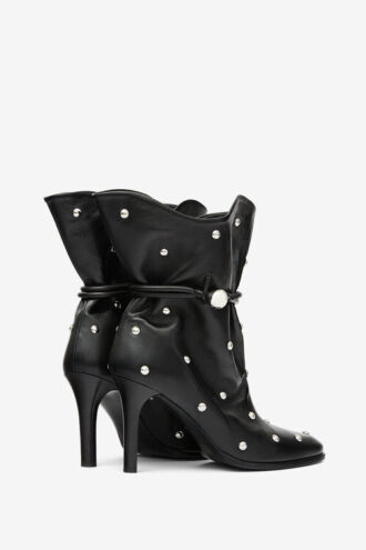Botas de cuero con tachuelas Lolya