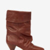 Botas de cuero drapeadas Dalby