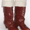 Botas de cuero drapeadas Dalby