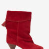 Botas de piel de becerro ante drapeado Dalby