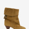 Botas de piel de becerro ante drapeado Dalby