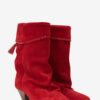 Botas de piel de becerro ante drapeado Dalby