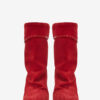 Botas de piel de becerro ante drapeado Dalby