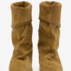 Botas de piel de becerro ante drapeado Dalby