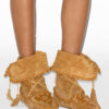 Botas de piel trenzada Winki