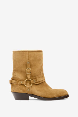 Botas Ildred de ante y piel de becerro