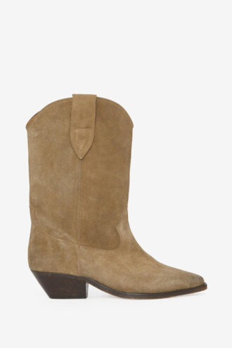 Botas vaqueras de ante de piel de becerro Duerto