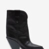 Botas vaqueras de tacón alto de piel Leyane