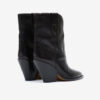 Botas vaqueras de tacón alto de piel Leyane