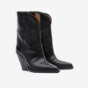 Botas vaqueras de tacón alto de piel Leyane