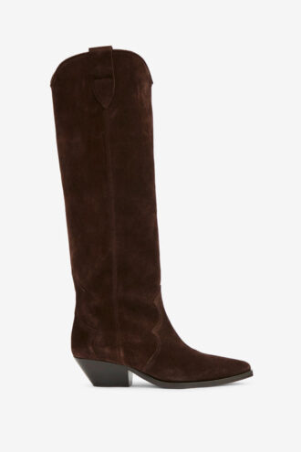 Botas vaqueras Denvee de ante y piel de becerro